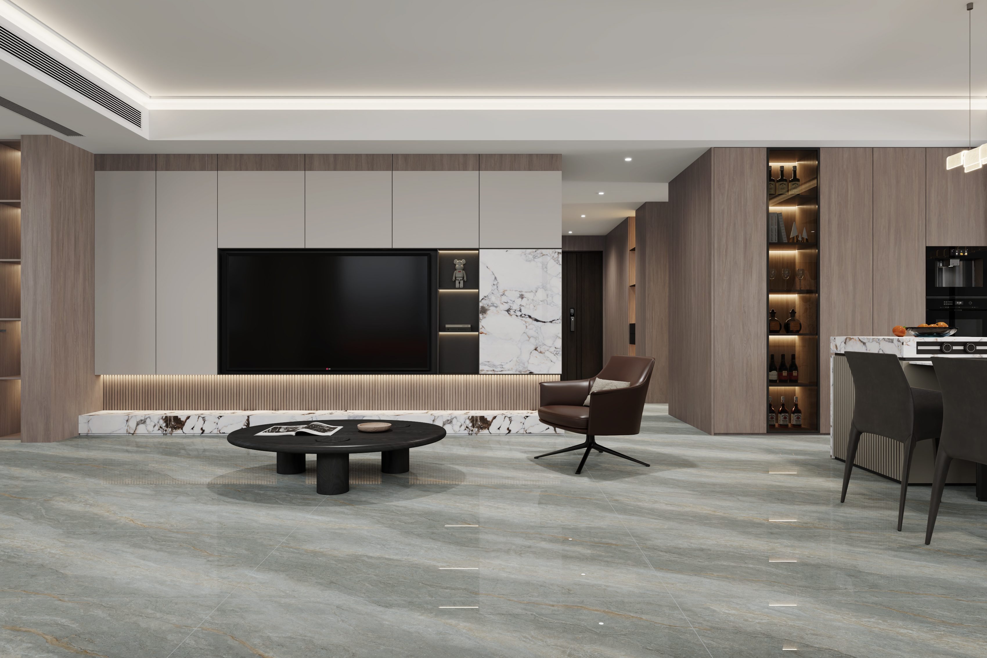 蓝灰鎏金 QCJ715LW216A 效果图